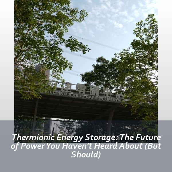 Thermionic Energy Storage: The Future of Power You Haven't Heard About (But Should)